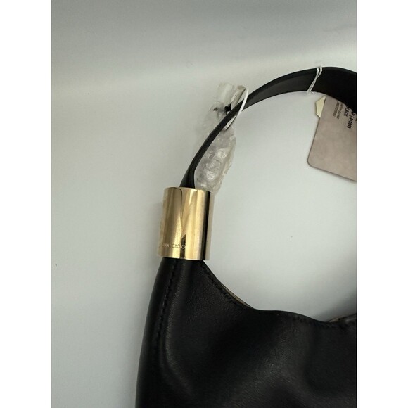 Jimmy Choo Stevie Black Nappa Hobo Bag Suede Leather With Dustbag And Tags - Picture 3 of 10